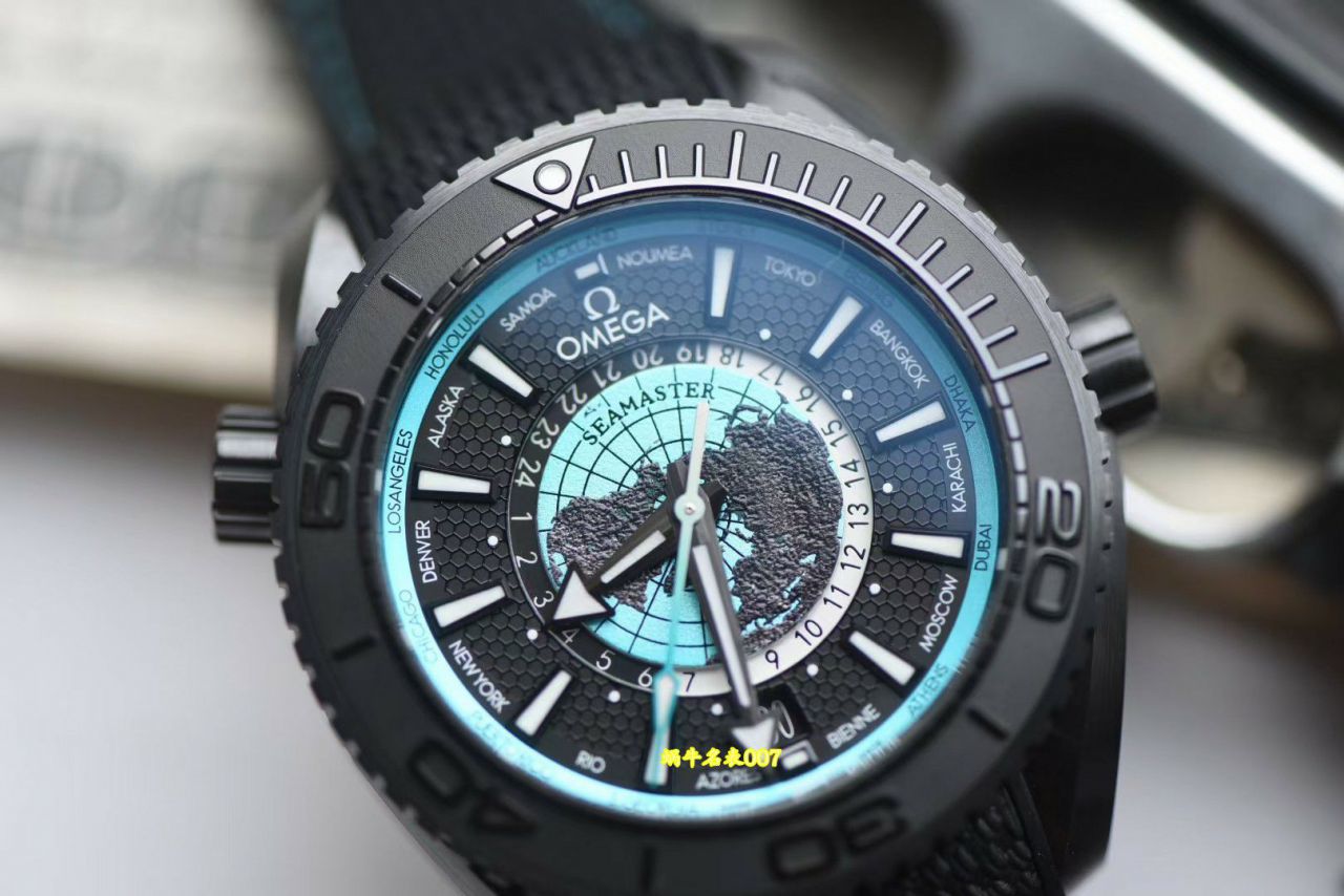  Video review VS Factory  Omega Seamaster World Time 600 meters 215.92.46.22.01.006和215.92.46.22.01.007 watches  / R836