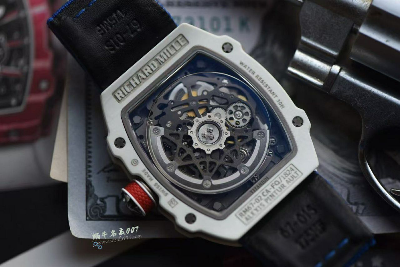  Video review  Ultra-high-end  Customized  RICHARD MILLE   watch model RM 67-02 thinnest 8mm  lightest 39 gram  / RM67-02GD