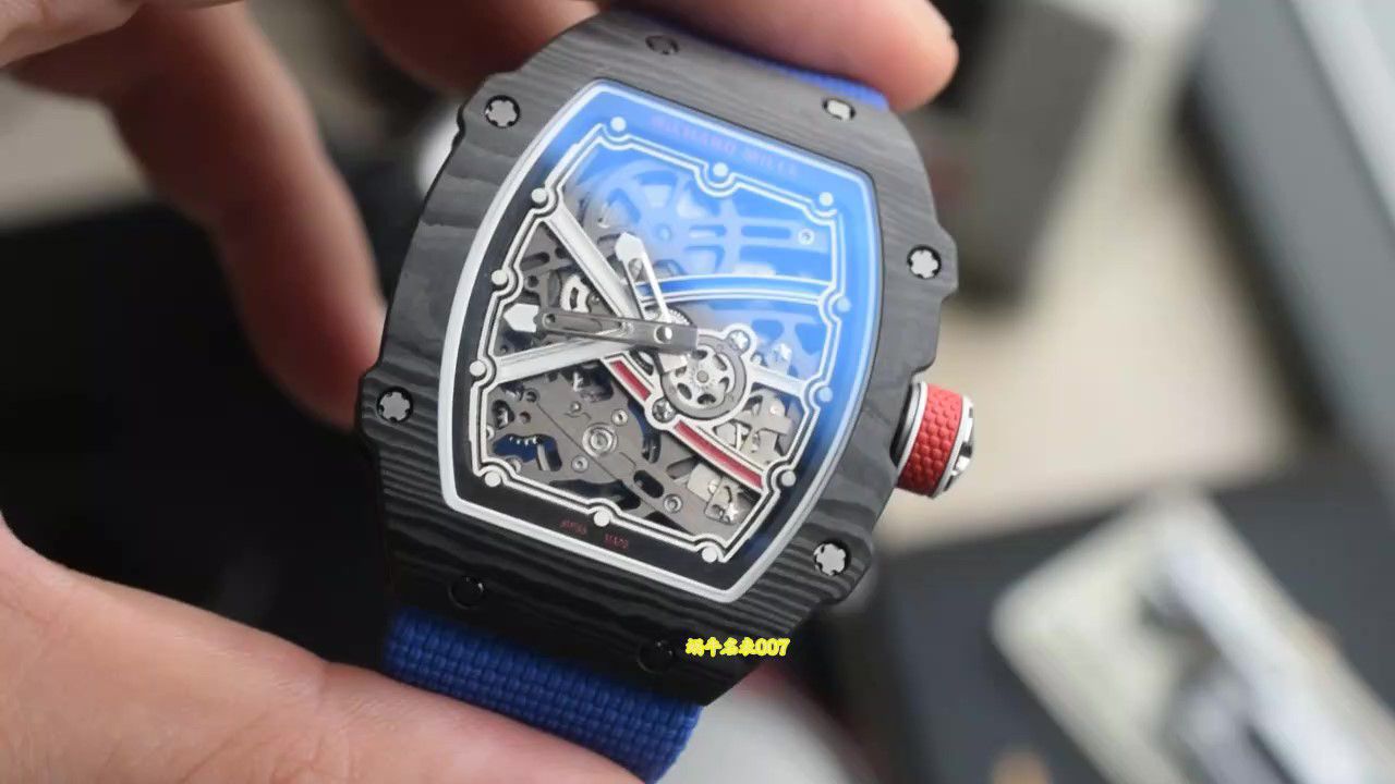  Video review  Ultra-high-end  Customized  RICHARD MILLE   watch model RM 67-02 thinnest 8mm  lightest 39 gram  / RM67-02GD