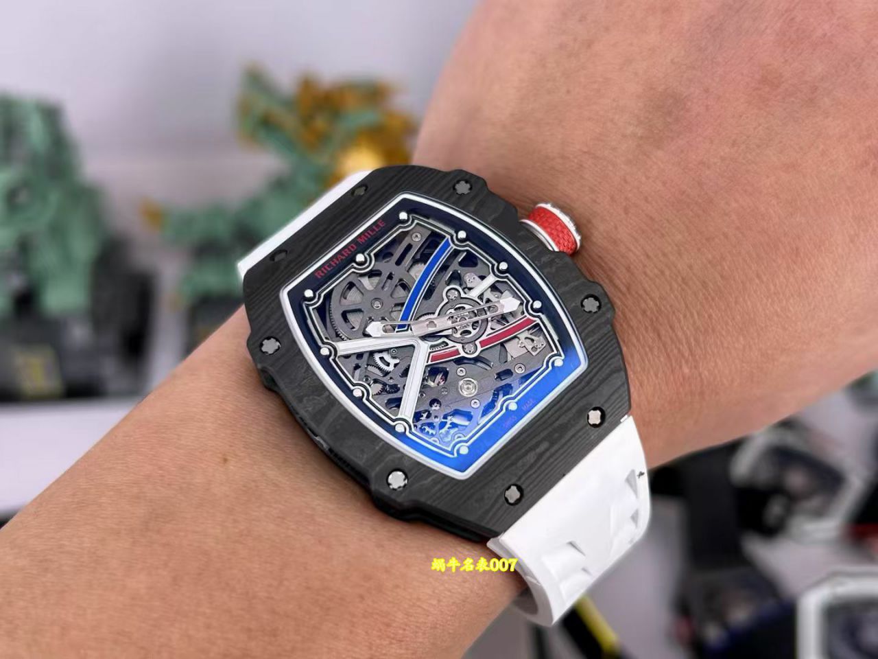  Video review  Ultra-high-end  Customized  RICHARD MILLE   watch model RM 67-02 thinnest 8mm  lightest 39 gram  / RM67-02GD