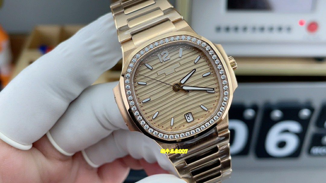 3K Factory Patek Philippe Nautilus TOP clone  Women watch 7118/1200R-010 watches  / BD531