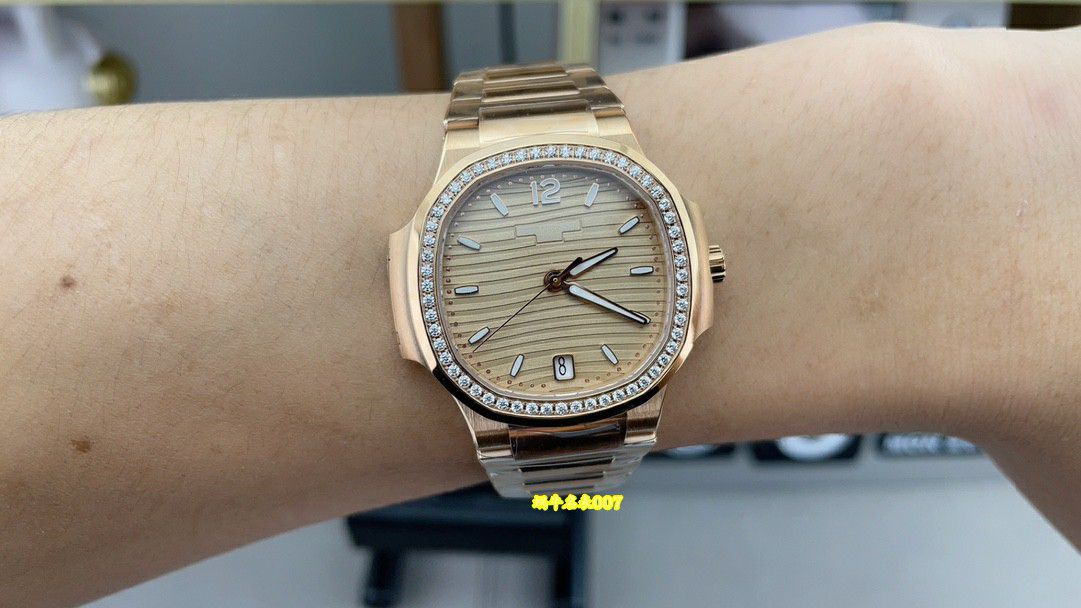3K Factory Patek Philippe Nautilus TOP clone  Women watch 7118/1200R-010 watches  / BD531