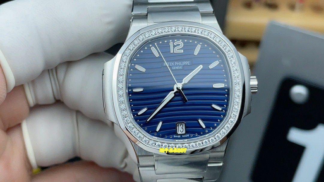 3K Factory  Customized movement Patek Philippe women   Nautilus  clone watch 7118/1200A-001 watches  / BD533