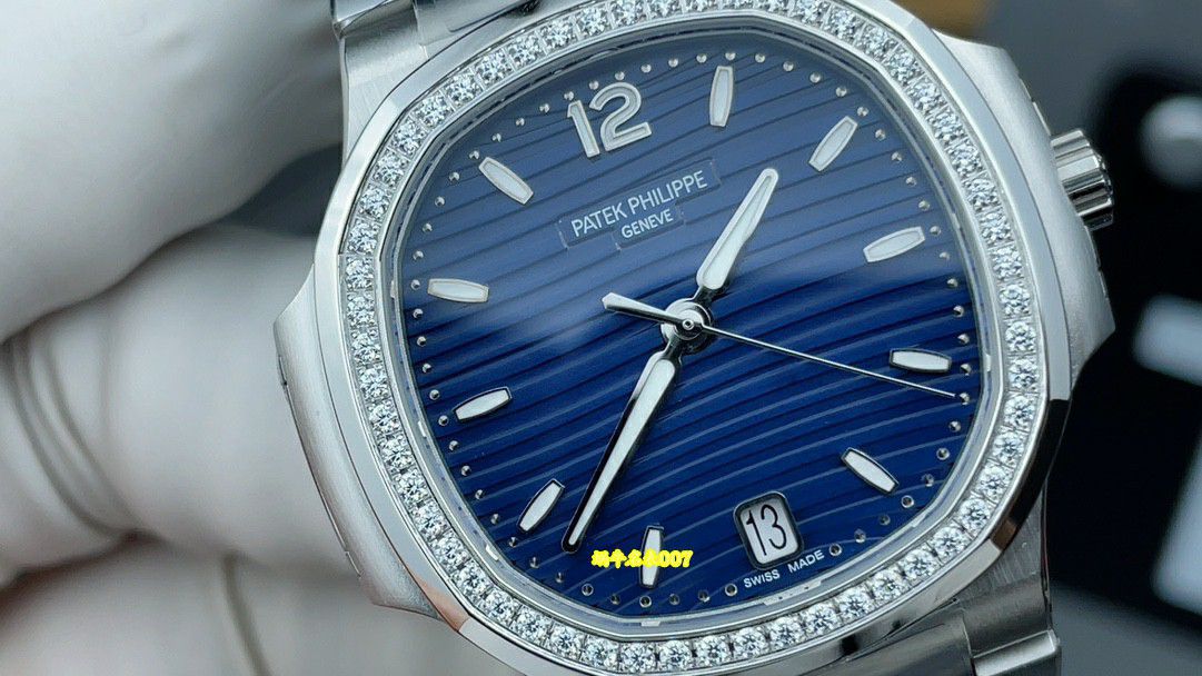 3K Factory  Customized movement Patek Philippe women   Nautilus  clone watch 7118/1200A-001 watches  / BD533