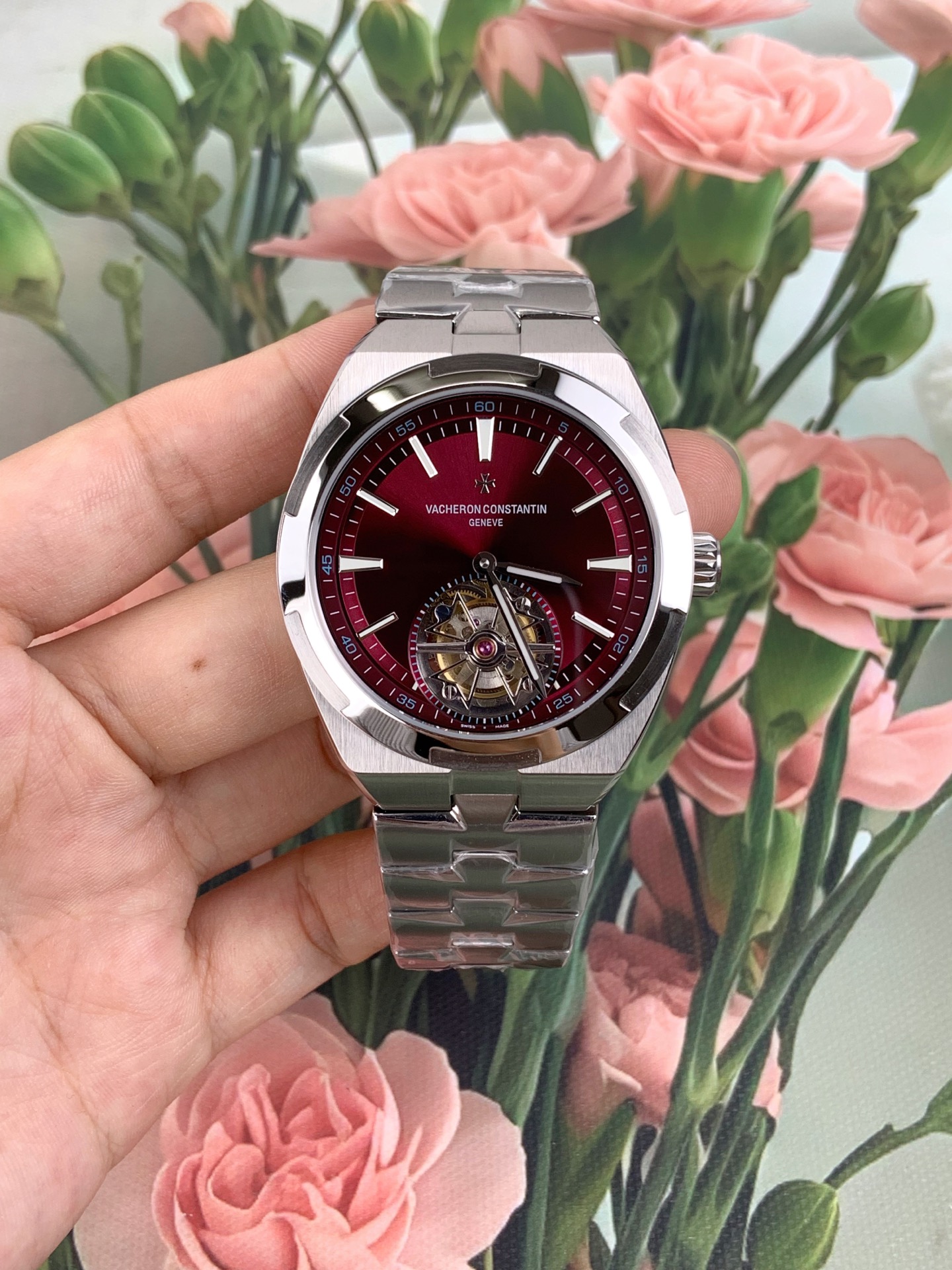 ANT江诗丹顿纵横四海陀飞轮顶级复刻手表6000V/210T-H179腕表 /  
