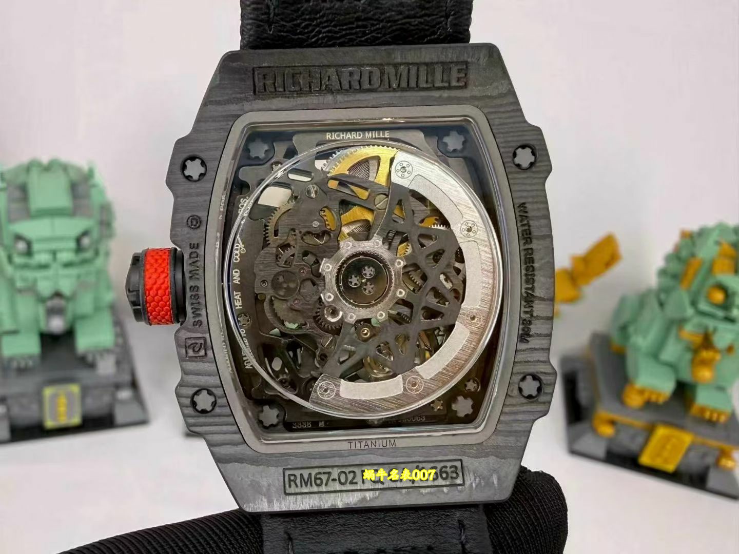 高端定制Richard Mille RM 67-02 理查德米勒黑武士RM 67-02 中国顶级复刻手表 /  