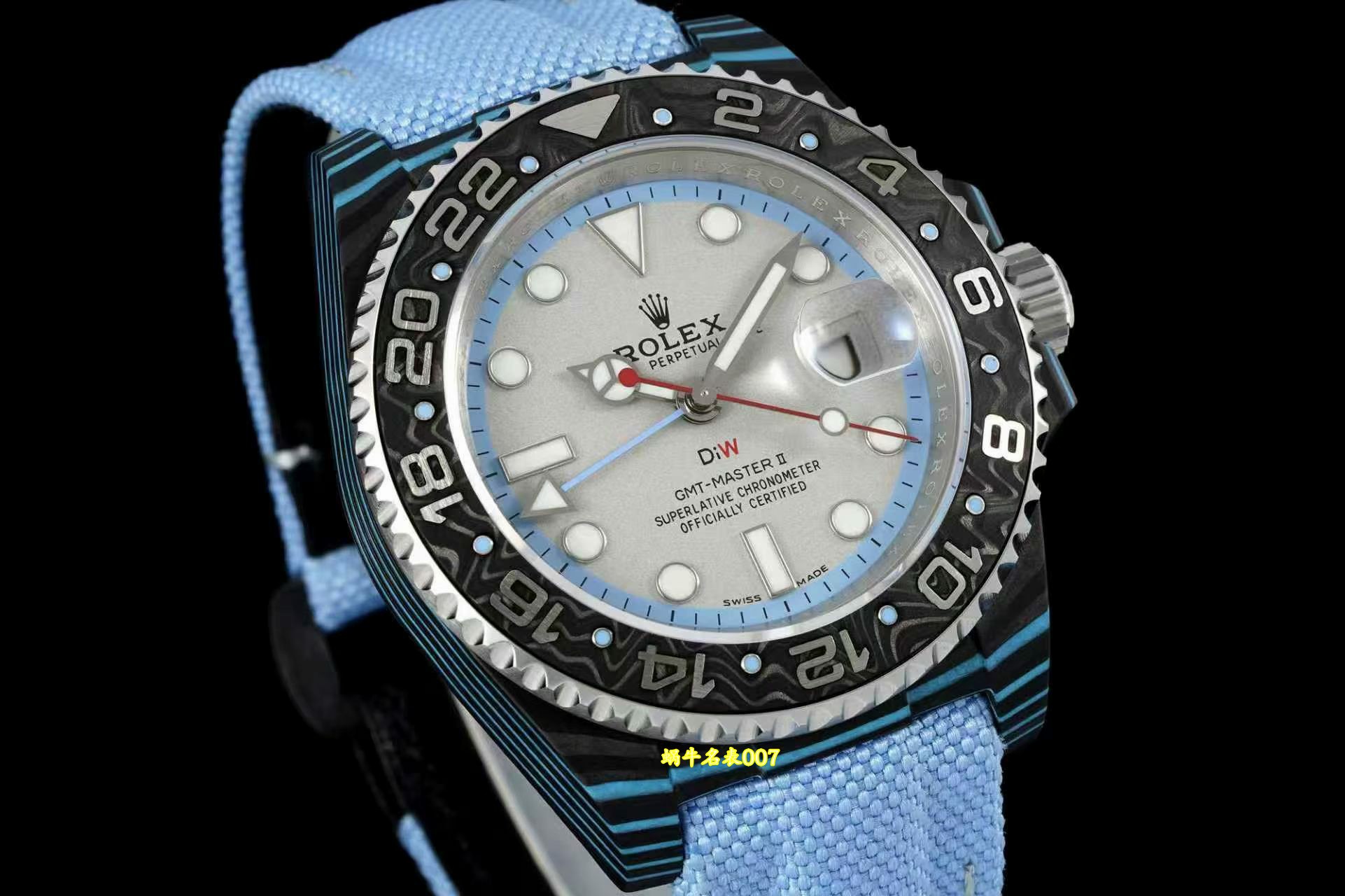 DIW Rolex GMT-Master II V3版劳力士碳纤维格林尼治中国顶级复刻高仿手表 /  
