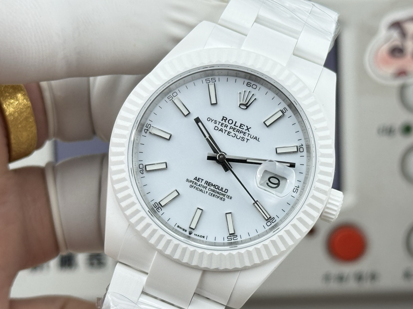 PPM “夏季新品”ROLEX 日志AET REMOULD 41mm全陶瓷日志型手表 /  