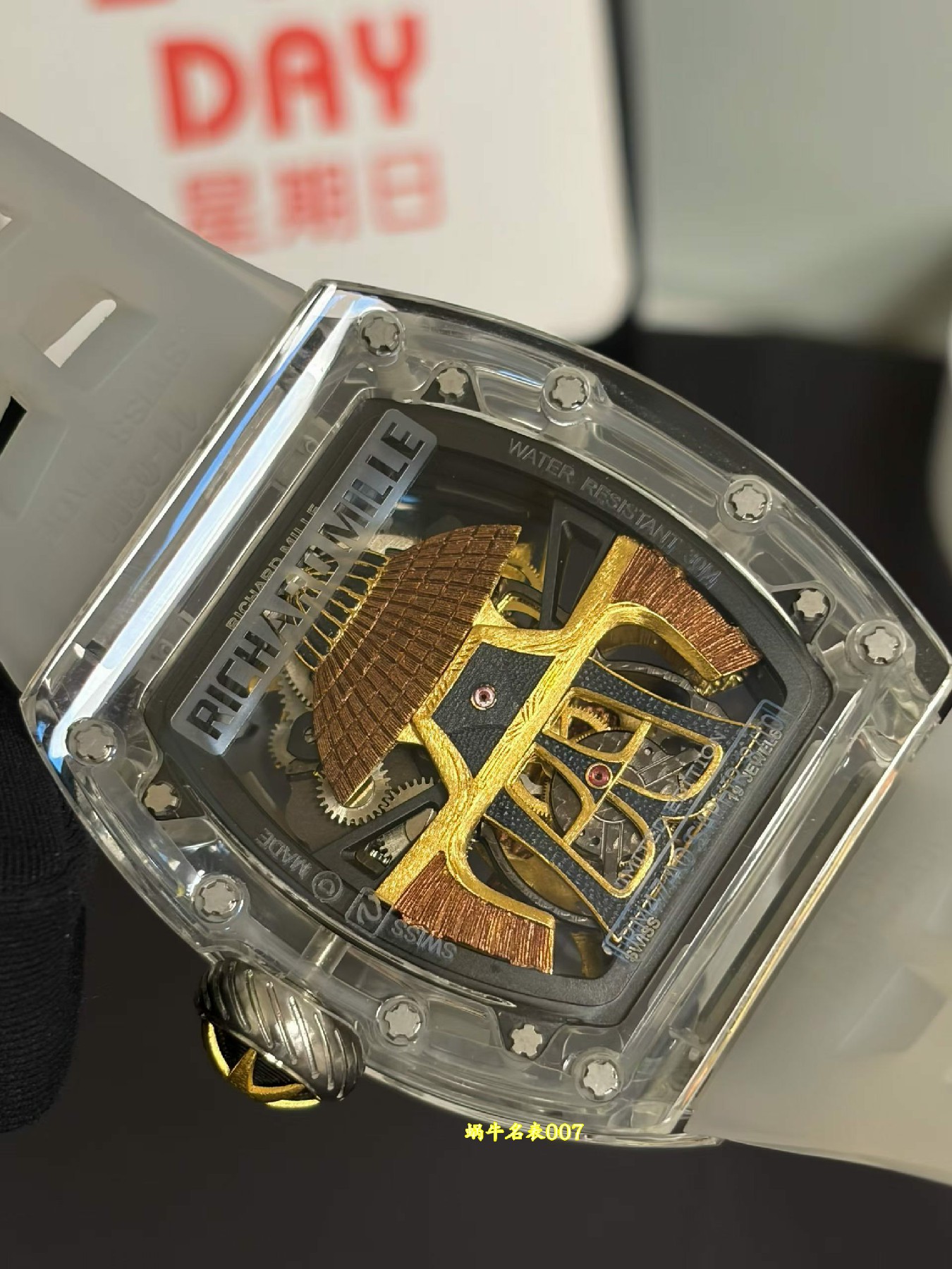 高端定制Richard Mille理查德米勒蓝宝石壳套rm47超级复刻手表RM 47腕表 