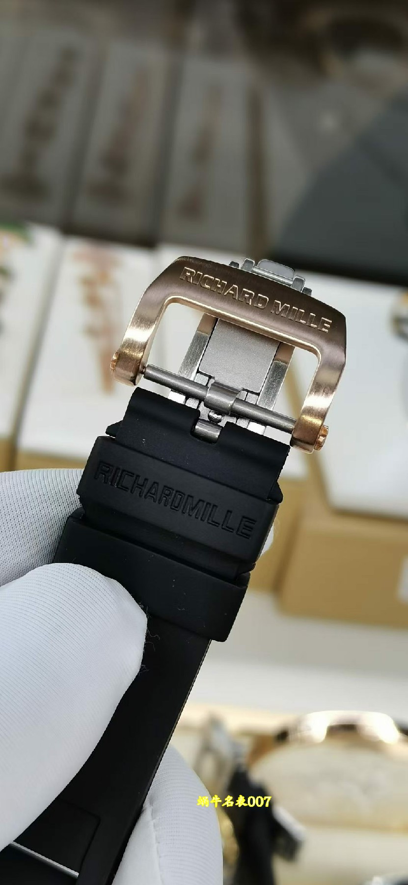 Richard Mille 高端定制理查德米勒RM52 骷髅头 RM 52真金包金 真钻顶级复刻手表 /  