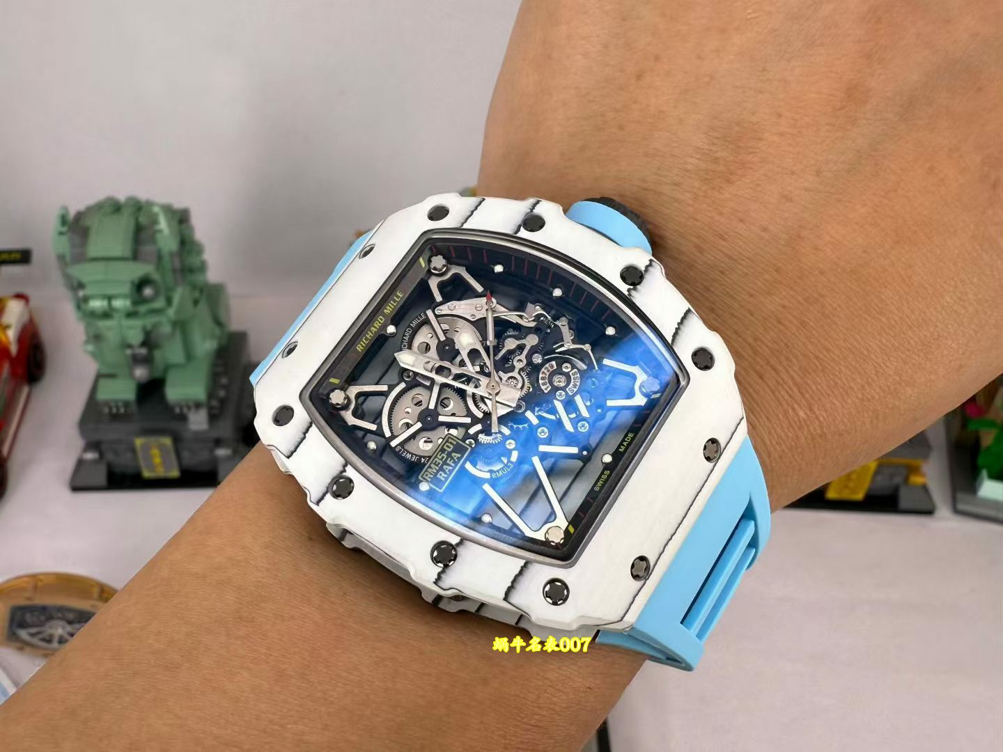 Richard Mille 白碳纤维NTPT RM35-01理查德米勒vaucher机芯手表 一比一复刻 /  