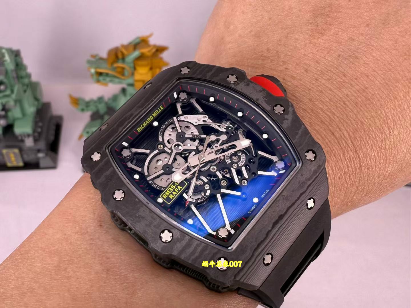 Richard Mille 白碳纤维NTPT RM35-01理查德米勒vaucher机芯手表 一比一复刻 /  