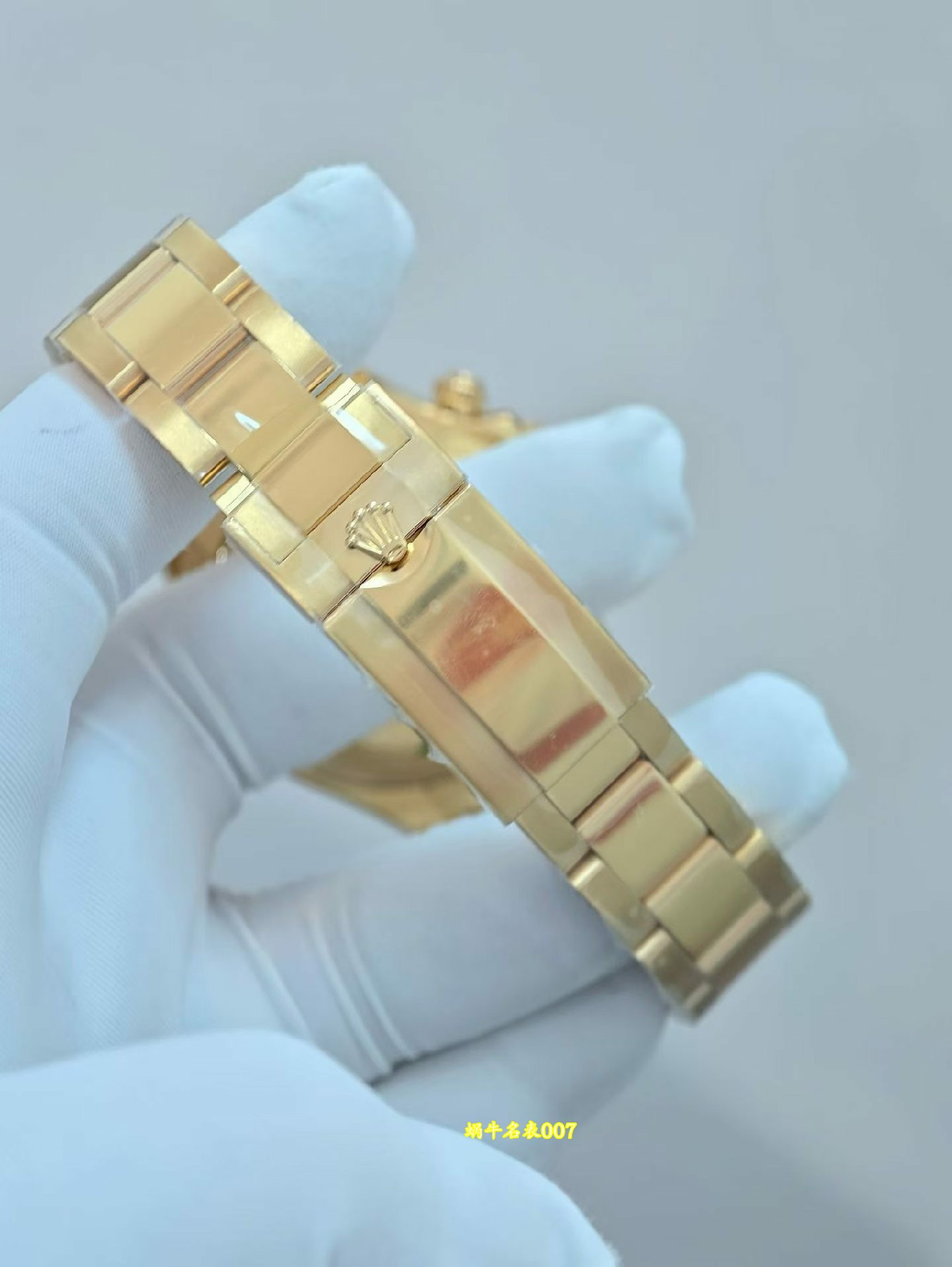 改装定制包金真钻加工 劳力士迪通拿 Rolex Daytona replica watch custom gold and diamonds m126508-0003腕表 /  