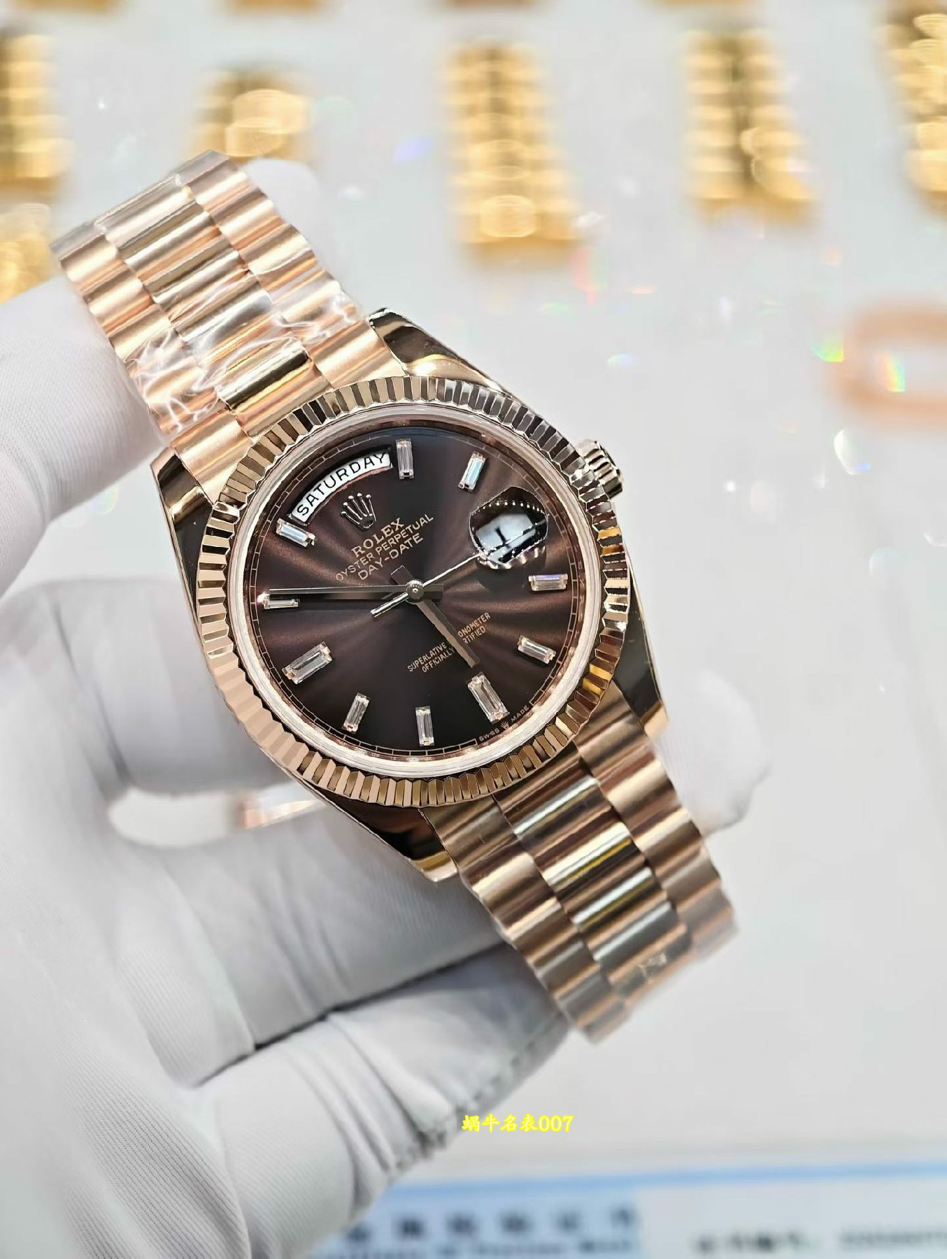 客定劳力士双历日志表面18K包厚金加工定制 勞力士包金復刻手錶Rolex replica watch  /  