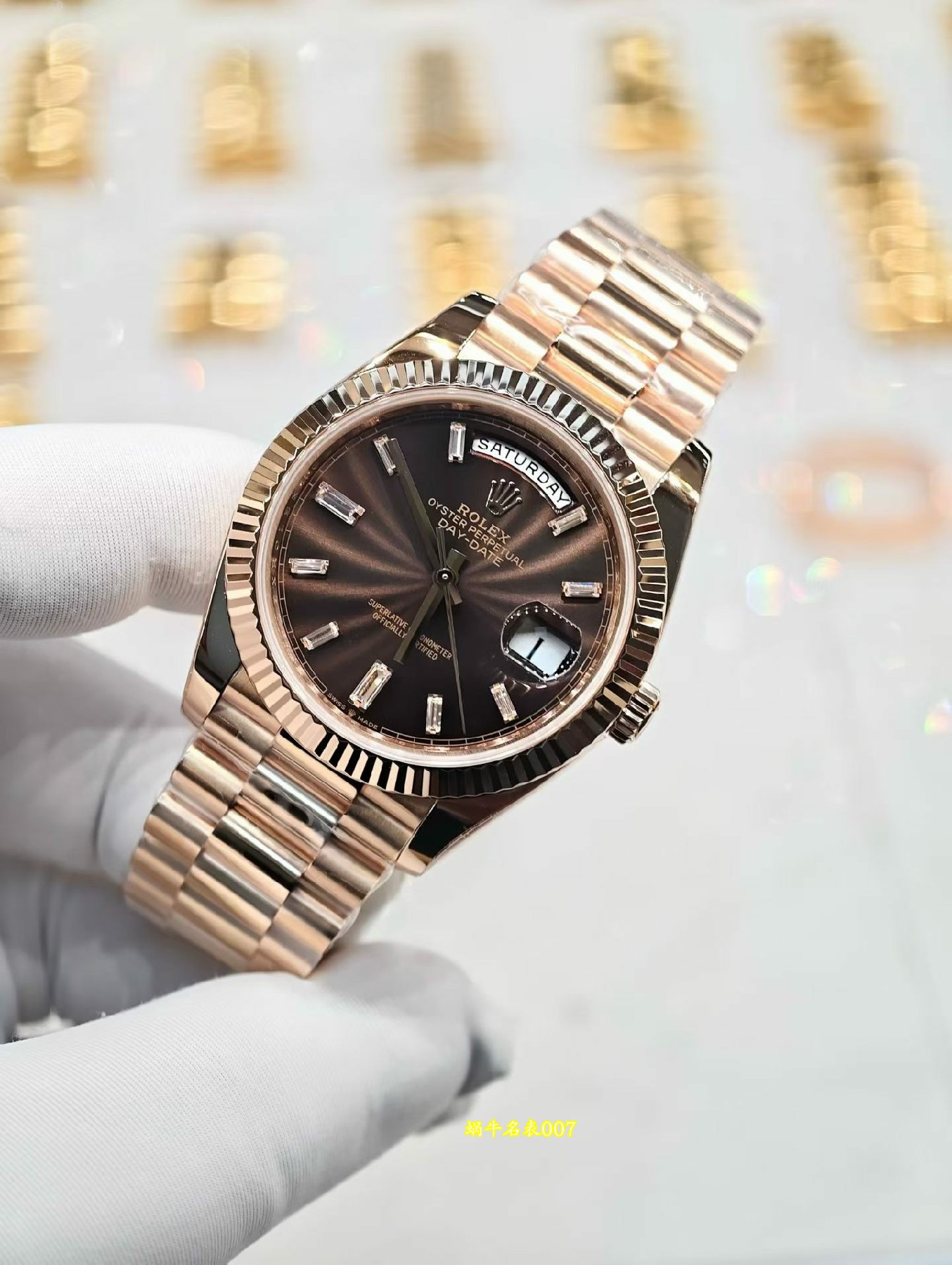 客定劳力士双历日志表面18K包厚金加工定制 勞力士包金復刻手錶Rolex replica watch  /  