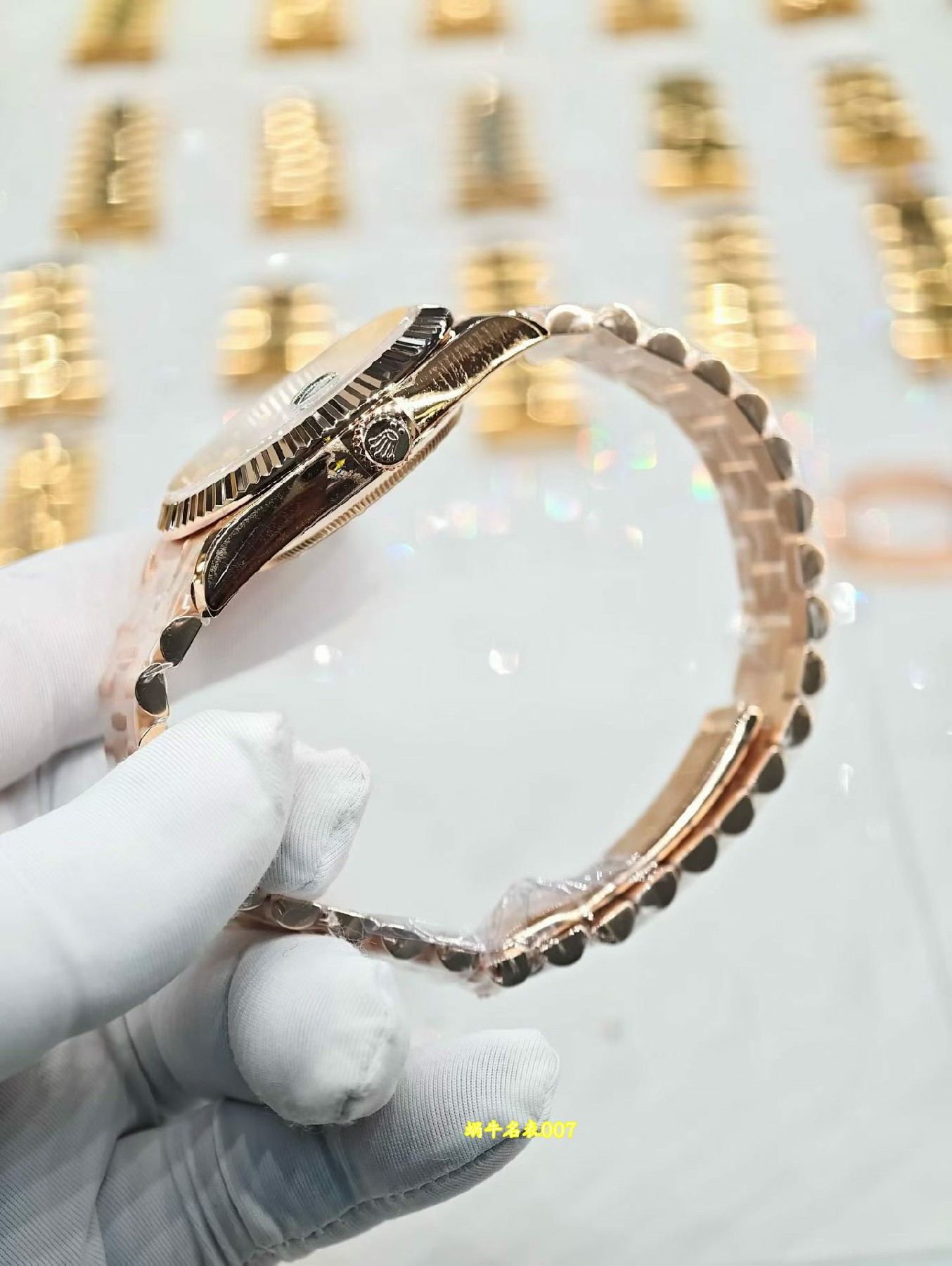 客定劳力士双历日志表面18K包厚金加工定制 勞力士包金復刻手錶Rolex replica watch  /  