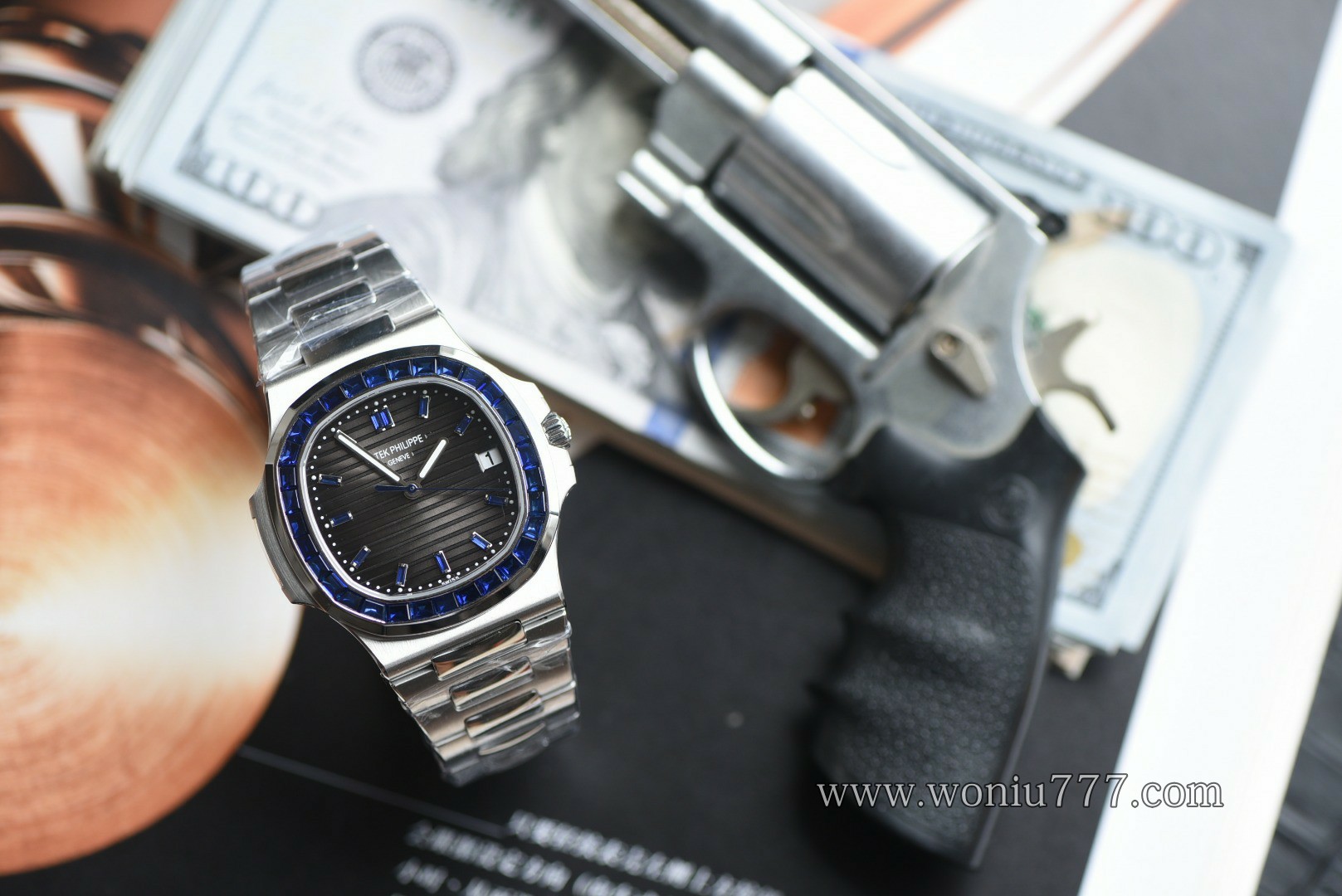 定制高奢款百达翡丽Patek Philippe Nautilus replica watch 5711/111P-001 百達翡麗高仿手錶腕表 / 