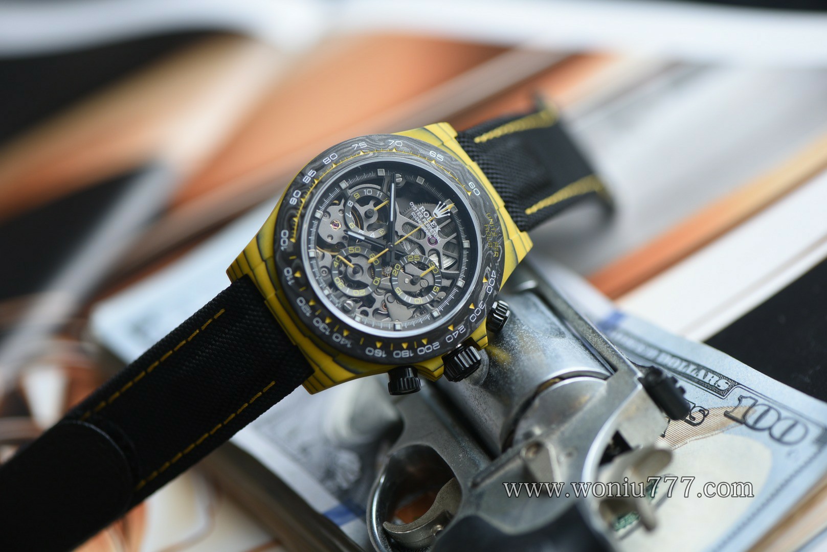 劳力士大黄蜂 迪通拿特别版 復刻手錶Rolex Bumblebee blaken Daytona  Replica Watch /  