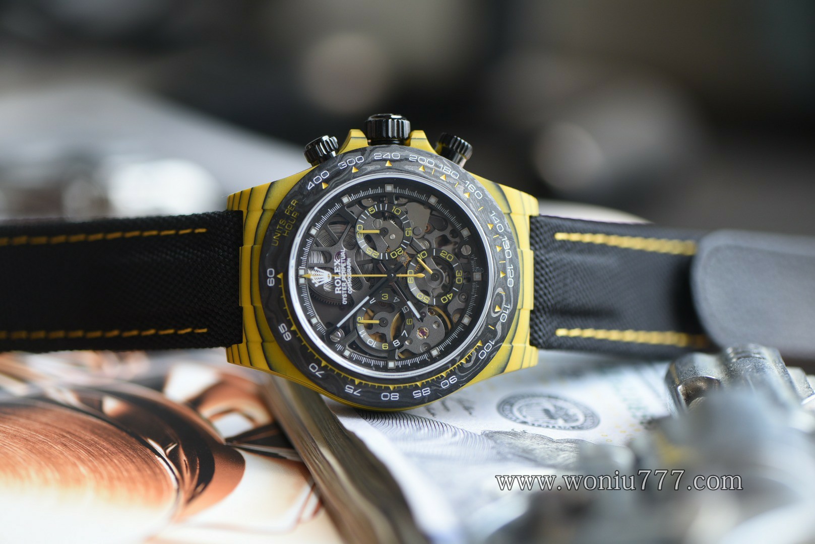 劳力士大黄蜂 迪通拿特别版 復刻手錶Rolex Bumblebee blaken Daytona  Replica Watch /  
