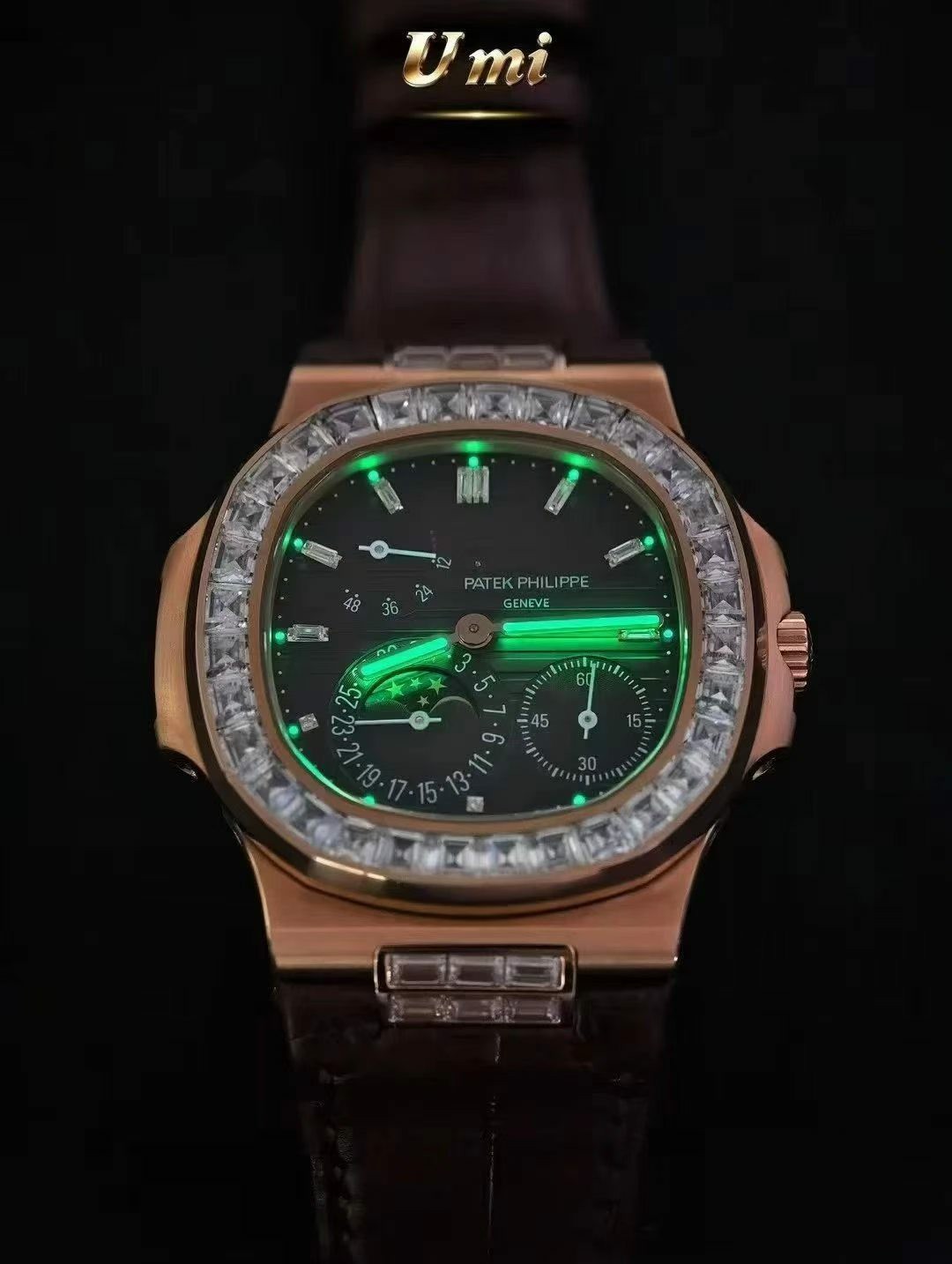 UMI百达翡丽运replica Patek Philippe watches 5724R-001腕表 百達翡麗5724R-001 高仿手錶 (鹦鹉螺) /  