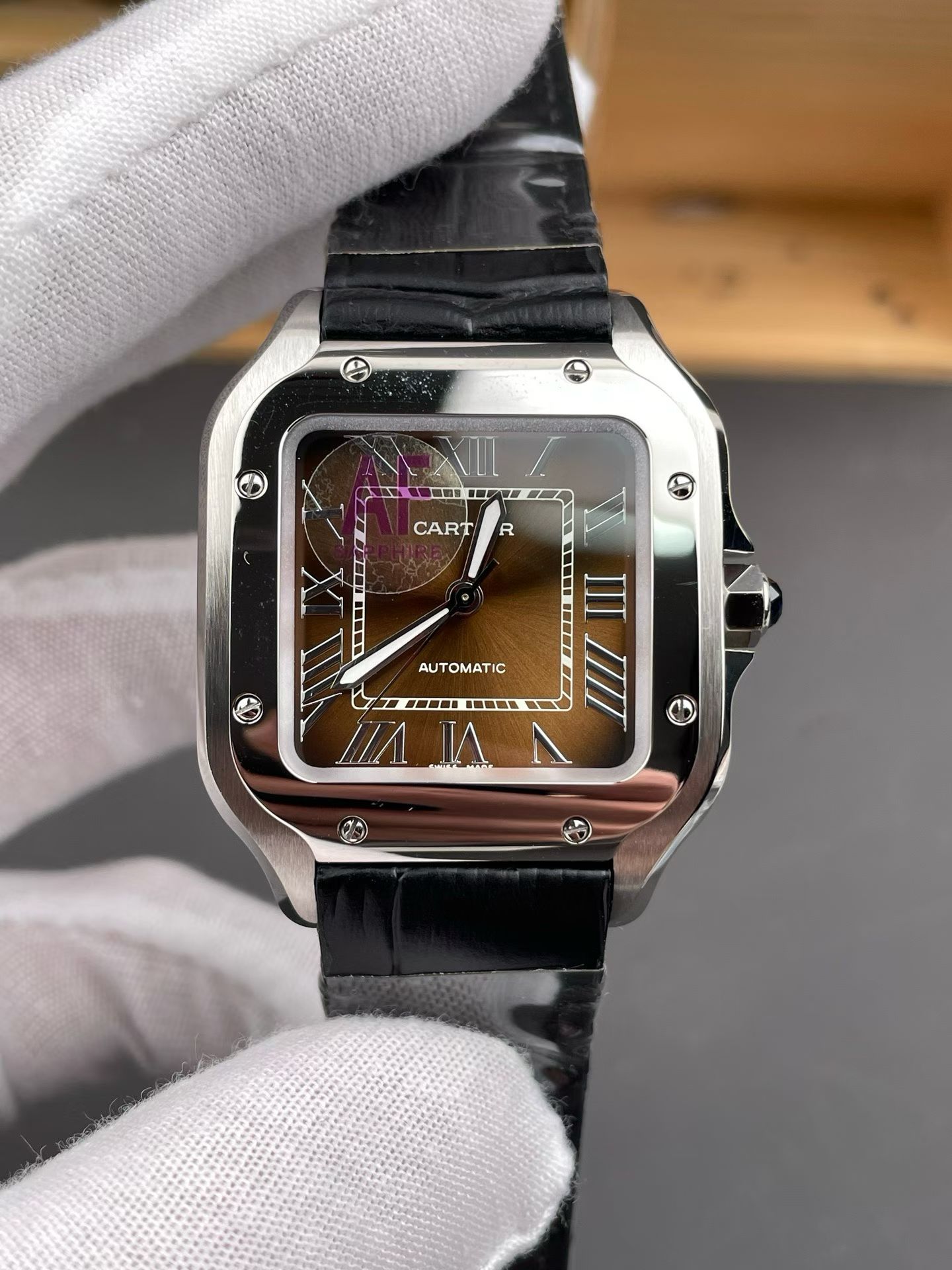 卡地亞山度士復刻手錶 WSSA0065 Cartier Santos replica watch imitation watch女腕表 /  
