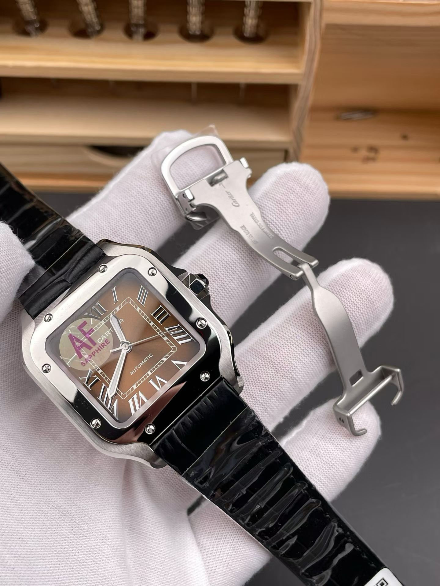 卡地亞山度士復刻手錶 WSSA0065 Cartier Santos replica watch imitation watch女腕表 /  