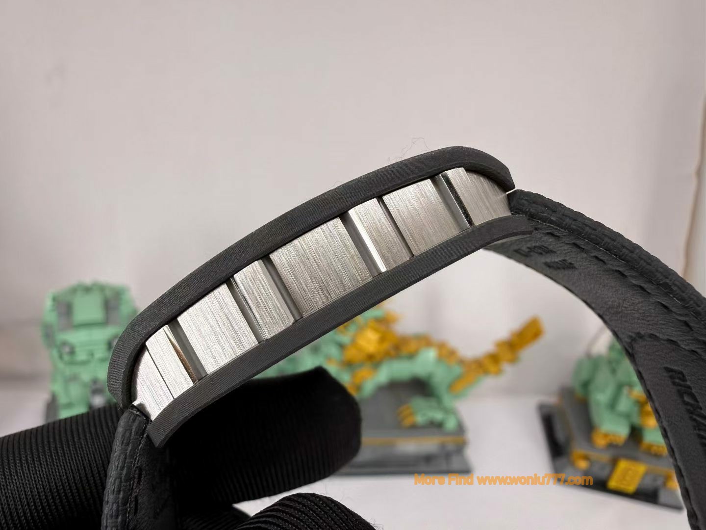 Modified and customized Richard Mille Men's Series RM 55-01Carbon TPT® Carbon Fiber watch /  