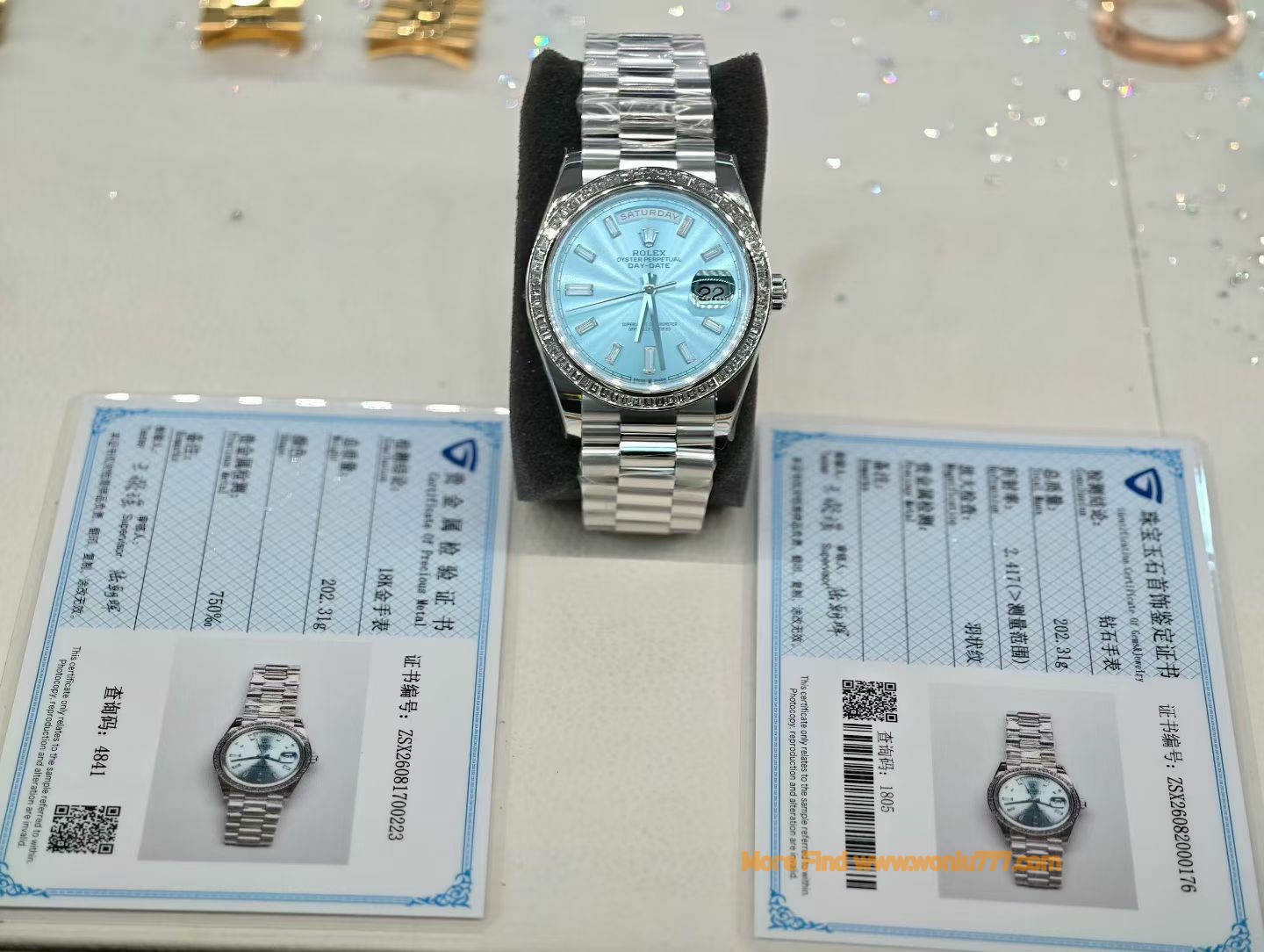 改装顶级复刻手表劳力士星期日历型 Rolex replica watch m228396tbr-0002腕表 / 