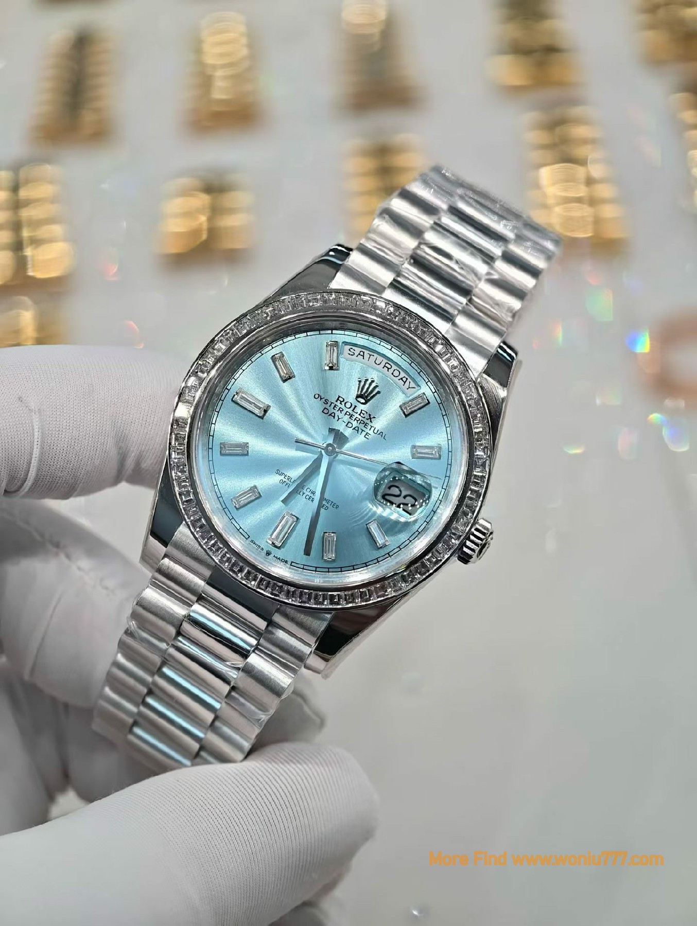 改装顶级复刻手表劳力士星期日历型 Rolex replica watch m228396tbr-0002腕表 / 