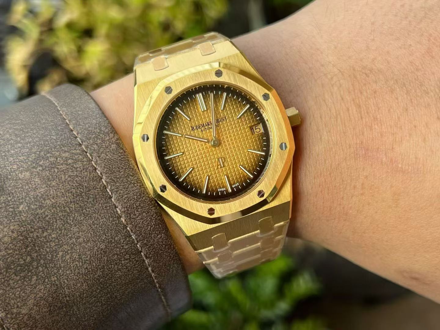 ZF愛彼皇家橡樹高仿手錶 Audemars Piguet replica watches 16202BA.OO.1240BA.02腕表 /  
