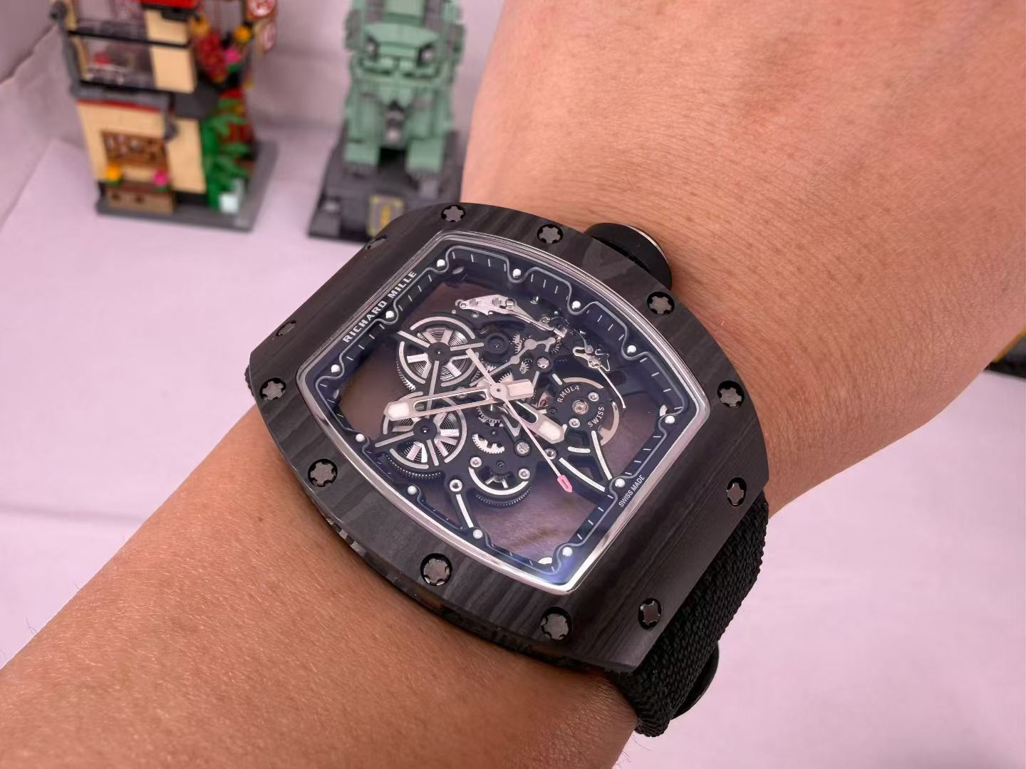 高端定制 玩的就是真实完美 理查德米勒 Richard Mille RM55-01 原装数据壳套 手表 /  