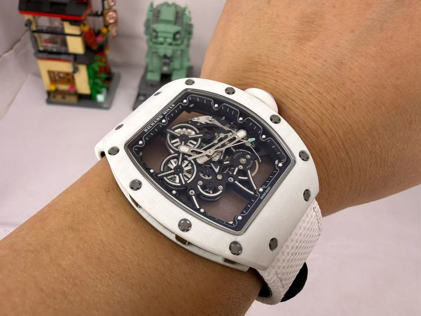高端定制 玩的就是真实完美 理查德米勒 Richard Mille RM55-01 原装数据壳套 手表 /  