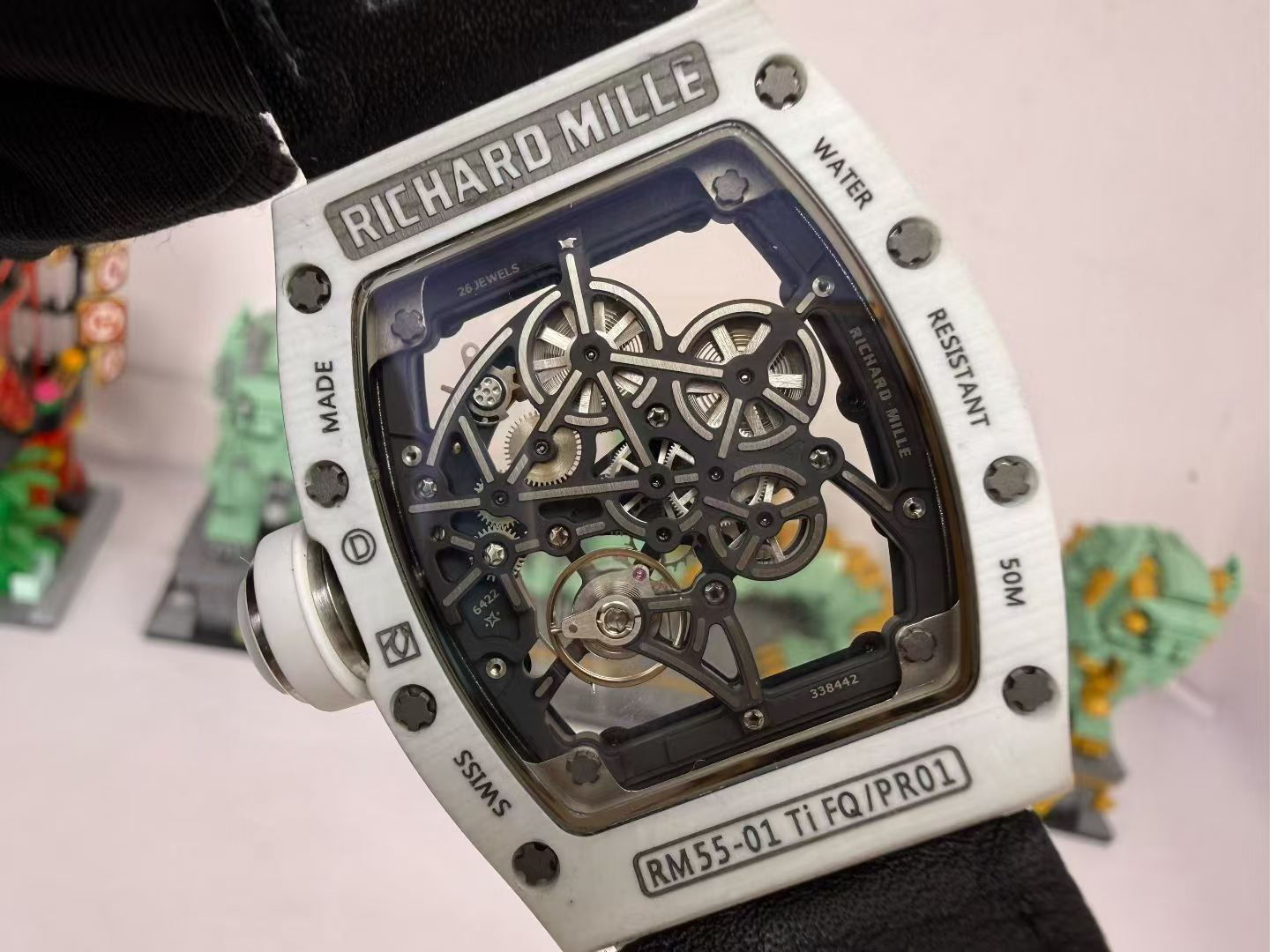 高端定制 玩的就是真实完美 理查德米勒 Richard Mille RM55-01 原装数据壳套 手表 /  
