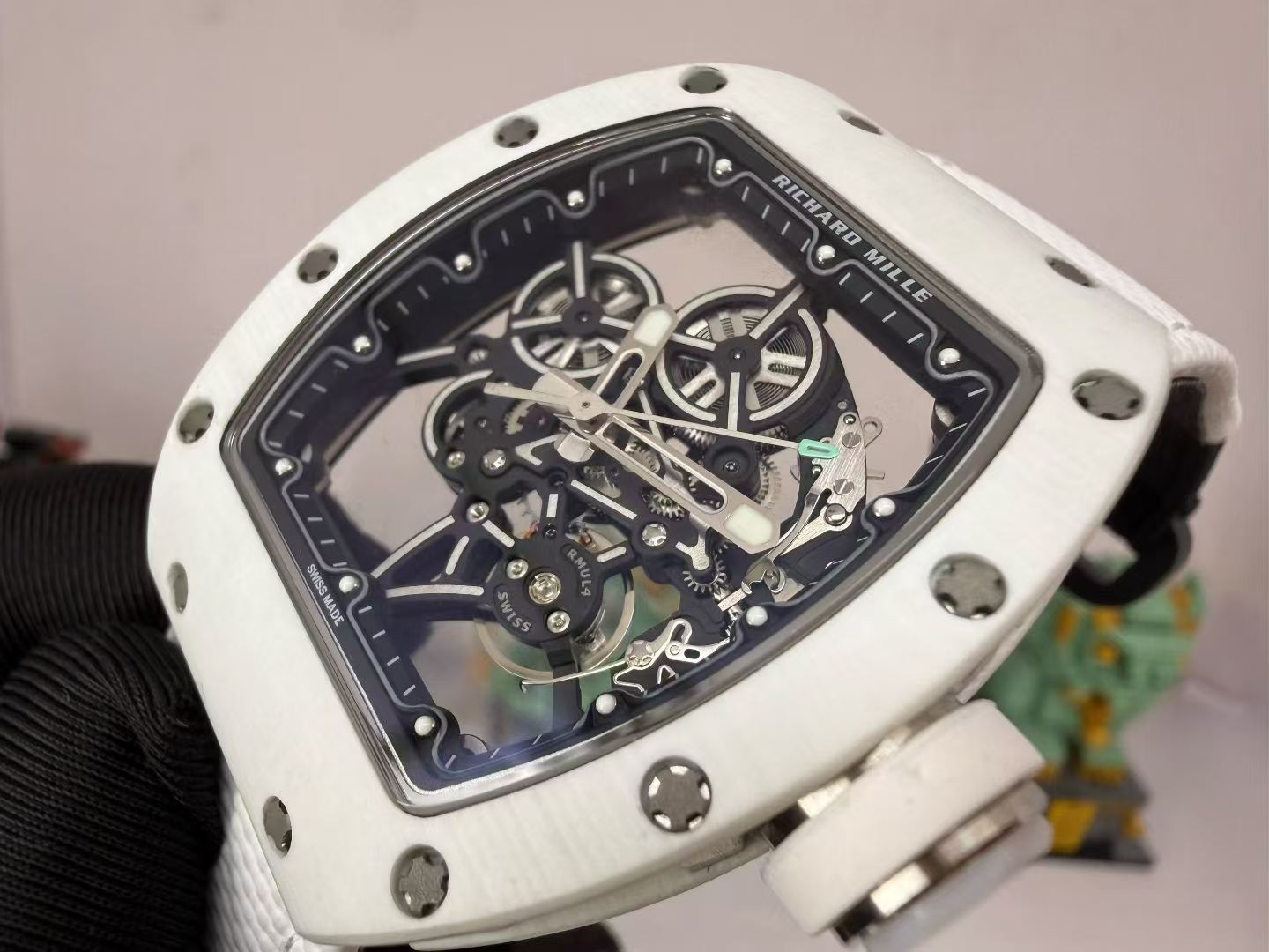 高端定制 玩的就是真实完美 理查德米勒 Richard Mille RM55-01 原装数据壳套 手表 /  