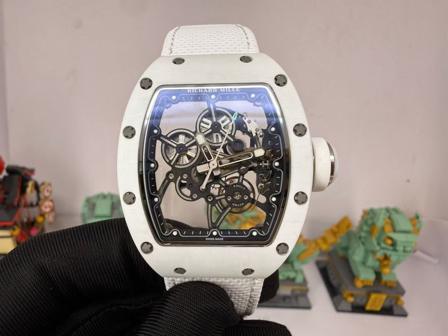高端定制 玩的就是真实完美 理查德米勒 Richard Mille RM55-01 原装数据壳套 手表 /  