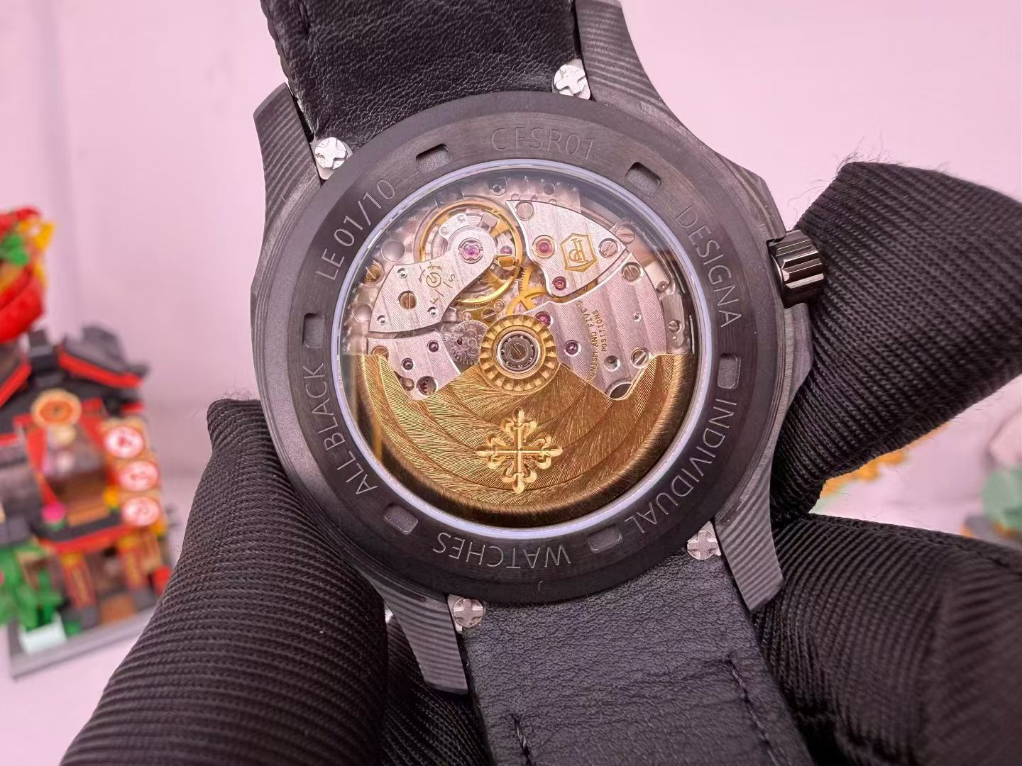 百达翡丽高端定制手雷復刻手錶  ntpt碳纤维壳套定制复刻手表百達翡麗 /  